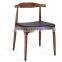 Antique solid wood design dining chair living room chair