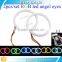 For Car Headlight 12V 2835 95mm Led Ring Lamp Colorful Led Mobile App Wifi Control Rgb Angel Eyes