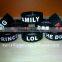 Personalized design silicone wristband for jewelry