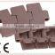 LC-LIDA plastic/steel flattop conveyor chains for packing line filling ine