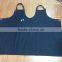Black big apron with grommet and pocket