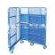 Type GRT-01 Steel and goods carrying trollley storage cage with swivel wheels