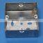 BS4662 standard 3x3 One gang GI box 35mm deep switch wall box