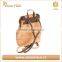 Beautiful ladies cork leather backpack environmental women bag