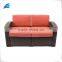 Outdoor brown orange single sofa seat
