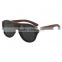 Brown Bamboo Frame Colored Lenses Wood Sunglasses