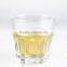 Clear machine made water drinking glass DOF