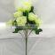 12 branches bunch cyan color rose flower artificial