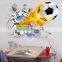 Hot Selling Football Wall Sticker , 3D Sticker for Decoration Kids Room