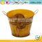 10 inch garden unique powder coated coloured metal plant colored flower pots coloured plant pots metal