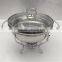 3.5L Mini stainless steel round chafing dish for buffet