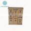 Wooden tea box with drawers