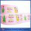 Custom new design printed logo festival cotton ribbon for celebration