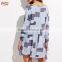 2017 Sexy Ladies Vintage Beach Dresses Blue Tribal Print Crochet Front Tassel Tie Neck Dress HSD7607