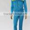 Female sports wear with mesh panel polytricot sets with hood