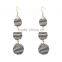 Handmade bohemian jewelry three balls dangle earrings