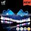 2017 battery flashing led shoes for children