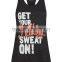 wholesale printed Active Slogan Racerback Vest hot girls sexy tank tops/singlets