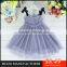 MGOO Special Design Bow Shoulder Girl Shinning Princess Dress Children Kids Star Infant Vestidos 6706