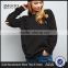 Plain Black Cut Out Sweater Women Blank Ripped Sweatshirt Oversized Long Sleeve Pullover