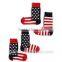 Wholesale Stripe USA Flag Custom Socks Manufacturer