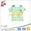 Custom 100% cotton stripe t shirt summer children clothing