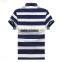 High quality Men's short sleeve slim fit softextile cotton stripe POLO t shirts