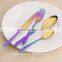 high quality 304 stainless steel spoon knife / nsq titanium plate stainless steel spoon /fancy dinnerware tableware