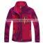 3 colors men pro softshell jacket with polar fleece