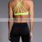 Factory OEM Services Dry Fit Gym wear Nylon Spandex Custom Plain Yoga Ladies Sports Bra