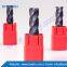 4 Flute Spiral Flat Solid Carbide End Mill for Metal Milling AlTiN Coating CNC Cutting Tools