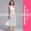 White Color Sexy Women Bikini Swimwear Cover Up Beach Dress Mesh Hollow Crochet Skirt Dress