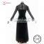 MP117 Custom made elegant fabric lace evening dresses