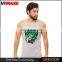 100% cotton printed tank tops for man