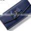 2017 New Arrival Clutch Wallets Bowknot Letter Solid Color Hasp Zipper Horizontal Long Wallet Female Zipper Hasp Coin Bag