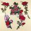 2017 wholesale accessories ptches embroidery sequin iron on applique iron on patches flower