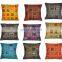 Indian Cotton Patchwork Cushion Cover Decor Embroidery Pillow Cover 16" Embroidered Ethnic decorative Vintage cases wholesale