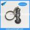 2017 fashion gift box package metal custom key ring with logo