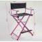 Makeup Chair Salon Director Aluminum Portable Black with Headrest For Professionals Makeup Academy Vanity Chair Professional