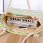 Fashion Stripe Beach Tote Bag Shoulder Shopping Bag With Cotton Rope Handle