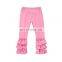 High Quality Baby Girl Cotton Sets Floral Top And Pink Trousers Ruffle Back To School Kids Girl Outfits