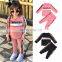 Girls Clothing Sets Leopard Print Autumn Winter Toddler Kids Girls 2pcs Outfit Kids Tracksuit For Boys