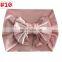 11Colors Girl Pleuche Headband Solid Color Baby Soft hairband with big bow