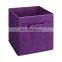 colorful home customized size collapslble foldable fabric cube organizer storage box