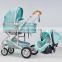 Wholesale lightweight foldable high landscape stroller baby carriage baby pram