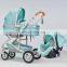 Factory price light weight easy folding small pushchair / boy stroller sets / baby happy baby carriage