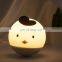 Premium 7 Colors chicken LED USB Silicone Soft Cartoon Nursery Lamp Breathing for kids baby