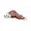 Wholesale Customized Logo Pendrive USB Flash Drive Gift Leather with Gift Box Packing