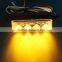 New 4W High Power 4 LED Waterproof Car Truck Emergency Strobe Flash Light Amber
