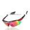 Polarized UV Sunglasses for Man Women Outdoor Sports Cool Goggles with 5 Interchangeable Lens for Bicycling, Fishing,